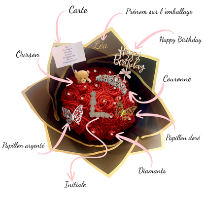 Bouquet Simple de 18 roses