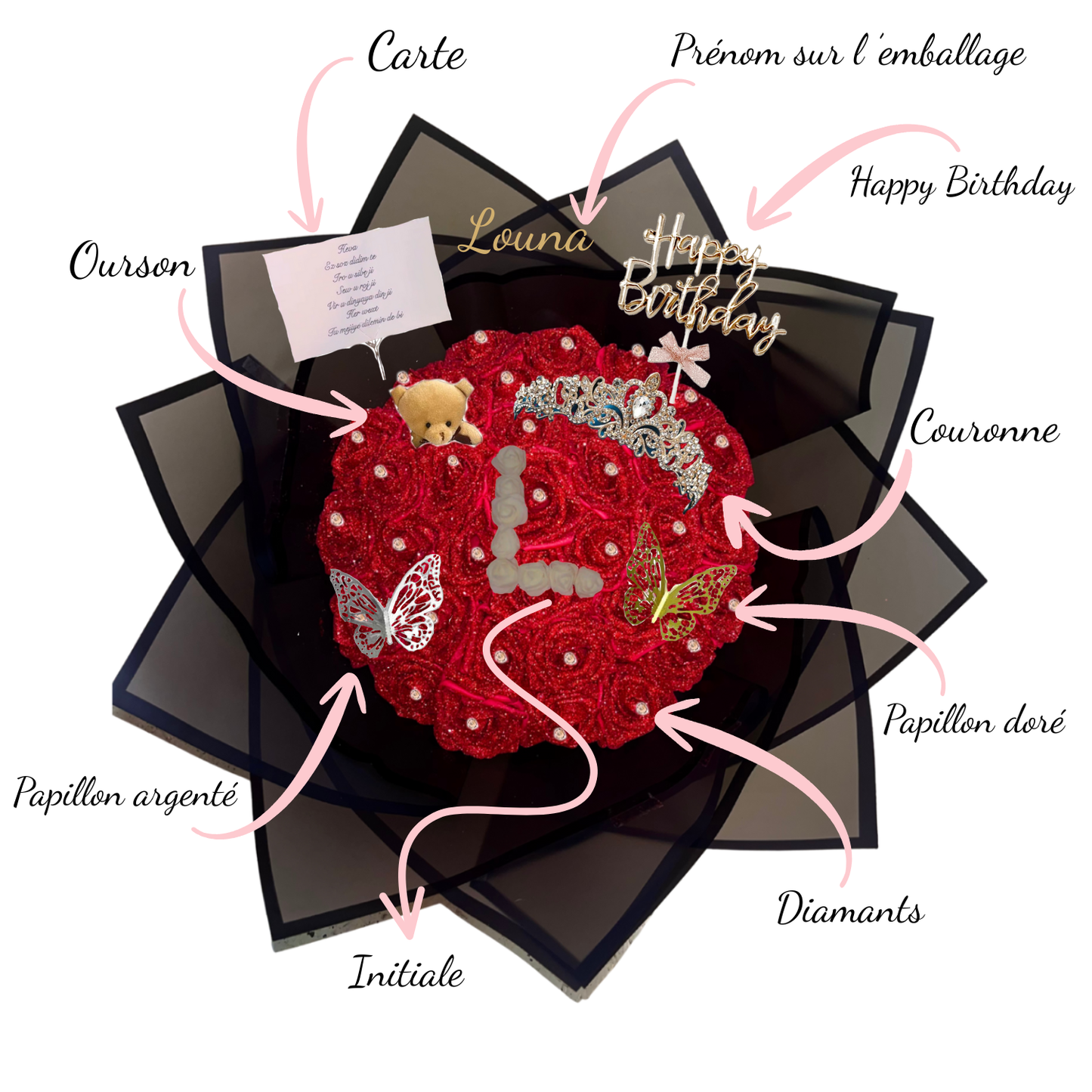 Bouquet Simple de 35 roses